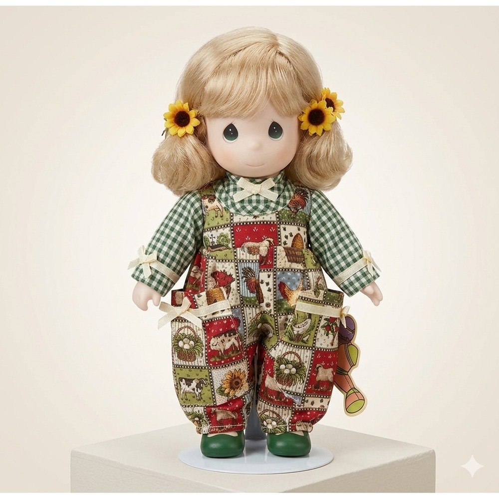Precious Moments Sunny September Doll 1st Edition #1463 Garden of‎ Friends Farm